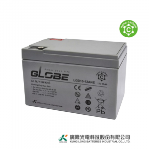 Ắc Quy Kín Bán GEL (AGM GEL/ SEMI GEL) GLOBE 12V-15AH (10HR), LGD15-12ANE, F6-M5