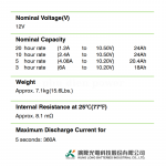 Ắc Quy Kín Bán GEL (AGM GEL/ SEMI GEL) GLOBE 12V-24AH (10HR), LGD24-12ANE, F6-M5