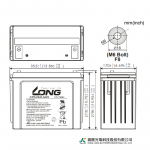 Ắc Quy Kín Khí (VRLA AGM) LONG 12V-150AH (10HR), KPH150-12N, F8-M6