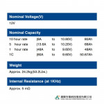 Ắc Quy Kín Khí (VRLA AGM) LONG 12V-80AH (10HR), KPH80-12N, F8-M6