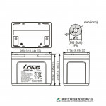 Ắc Quy Kín Khí (VRLA AGM) LONG 12V-80AH (10HR), KPH80-12N, F8-M6