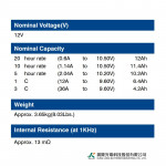 Ắc Quy Kín Khí (VRLA AGM) LONG 12V-12Ah (20HR), WP12-12BT, F3-M5