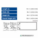 Ắc Quy Kín Khí (VRLA AGM) LONG 12V-34WPC-1.6VPC-15Min, WP1234W, F2