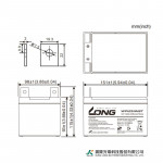 Ắc Quy Kín Khí (VRLA AGM) LONG 12V-51W-1.6VPC-15Min, WP1251WBT, M7.5mm