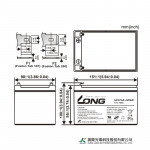 Ắc Quy Kín Khí (VRLA AGM) LONG 12V-14Ah (20HR), WP14-12SE, F2