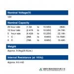 Ắc Quy Kín Khí (VRLA AGM) LONG 12V-26AH (20HR), WP26-12, F3-M5