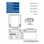 Ắc Quy Kín Khí (VRLA AGM) LONG 12V-26AH (20HR), WP26-12, F3-M5