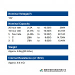 Ắc Quy Kín Khí (VRLA AGM) LONG 12V-26AH (20HR), WP26-12N, F6-M5