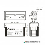 Ắc Quy Kín Khí (VRLA AGM) LONG 12V-120Ah (10HR), WPL120-12RN, F18-M8