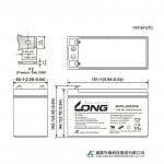 Ắc Quy Kín Khí (VRLA AGM) LONG 12V-35WPC-1.6VPC-15Min, WPL1235W, F2