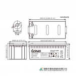 Ắc Quy Long AGM 12V 200Ah (10HR), Model: WPL200-12BN