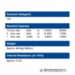 Ắc Quy Kín Khí (VRLA AGM) LONG 12V-200AH (10HR), WPL200-12N, F18-M8