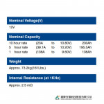 Ắc Quy Kín Khí (VRLA AGM) LONG 12V-230AH (10HR), WPL230-12N, F18-M8