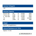 Ắc Quy Kín Khí (VRLA AGM) LONG 12V-40AH (20HR), WPL40-12N, F8-M6