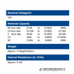 Ắc Quy Kín Khí (VRLA AGM) LONG 12V-50AH (20HR), WPL50-12N, F8-M6