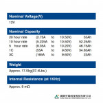 Ắc Quy Kín Khí (VRLA AGM) LONG 12V-55AH (20HR), WPL55-12N, F8-M6