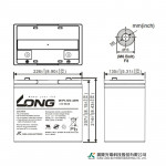 Ắc Quy Kín Khí (VRLA AGM) LONG 12V-55AH (20HR), WPL55-12N, F8-M6