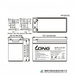 Ắc Quy Kín Khí (VRLA AGM) LONG 12V-7.2Ah (20HR), WPL7.2-12, F2