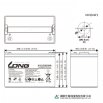 Ắc Quy Kín Khí (VRLA AGM) LONG 12V-365WPC-1.75VPC-15Min, WXL12365WN, F8-M6