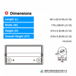 Ắc Quy Kín Khí (VRLA AGM) LONG 12V-420WPC-1.67VPC-15Min, WXL12420WN, F8-M6