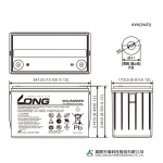 Ắc Quy Kín Khí (VRLA AGM) LONG 12V-420WPC-1.67VPC-15Min, WXL12420WN, F8-M6