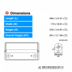 Ắc Quy Kín Khí (VRLA AGM) LONG 12V 505WPC-1.67VPC-15Min, WXL12505WN, F8-M6