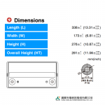 Ắc Quy Kín Khí (VRLA AGM) LONG 12V-550WPC-1.67VPC-15Min, WXL12550WN, F8-M6