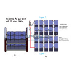 Tủ Đựng Ắc Quy C10 24Ah-26Ah, Battery Cabinet