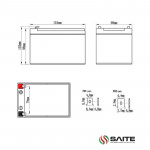 Ắc Quy SAITE BT-12M12AC 12V-12AH