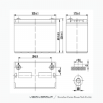 Ắc Quy Xả Sâu Vision 6FM100D-X