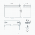 Ắc Quy Vision 6FM100E-X 12V 100Ah