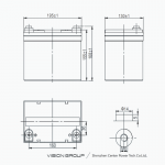 Ắc Quy Vision 6FM33-X 12V 33Ah