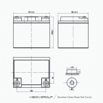 Ắc Quy Vision 6FM40E-X 12V 40Ah