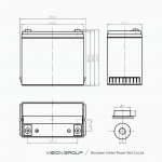 Ắc Quy Vision 6FM55-X 12V 55Ah