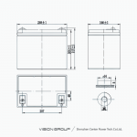 Ắc Quy Vision 6FM75-X 12V 75Ah