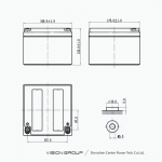 Ắc Quy Vision CP12240E-X 12V 24Ah